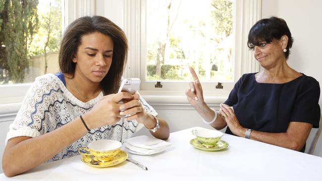 Etiquette expert Treska Roden teaches Alexis Page the dos and don’ts of traditional table manners.