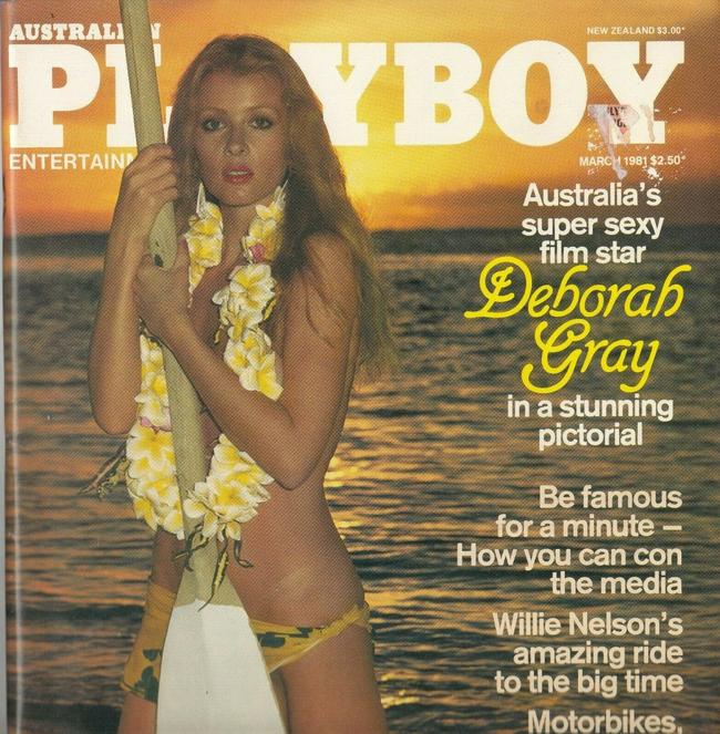 Deborah Gray on the cover of Playboy.