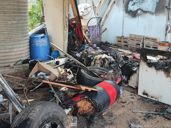 A home and a boat have been damaged in a suspicious fire in the Murraylands over night. , , Emergency services were called to a property on Bookpurnong Rd in Loxton North at about 12.45am on Saturday.  Picture: Dasha Havrilenko