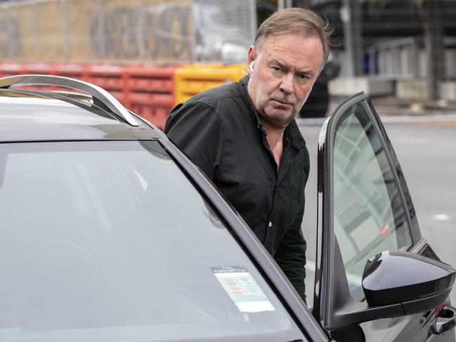 Gregory Geason leaves the Hobart Magistrates Court. Picture: Chris Kidd