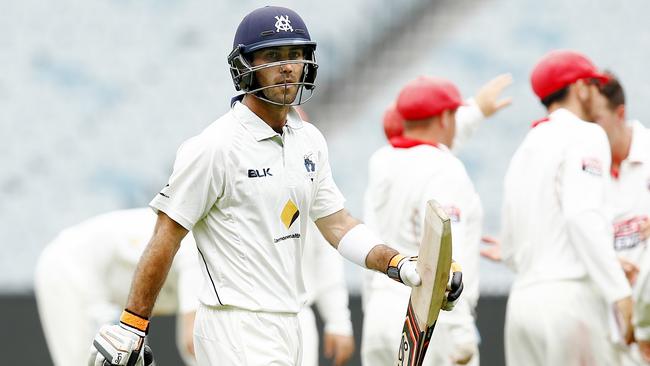 Glenn Maxwell was named 12th man for Victoria’s Sheffield Shield opener. Picture: Colleen Petch.