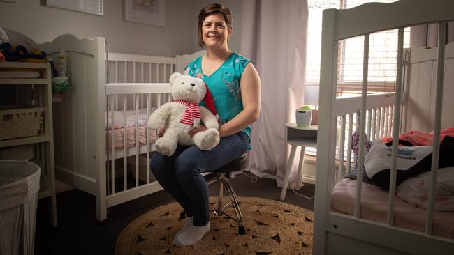 South Australian foster carer Elisa Carey has two sisters in her care . Picture: Brad Fleet