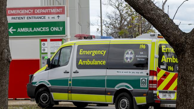 ADELAIDE, AUSTRALIA - NewsWire Photos August 10, 2022: An ambulance at the Queen Elizabeth Hospital. Picture: NCA NewsWire