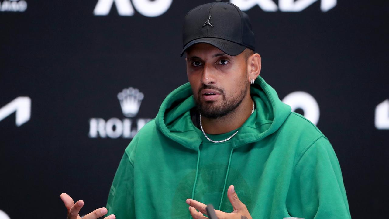 Nick Kyrgios can’t take a trick right now. (Photo by Kelly Defina/Getty Images)