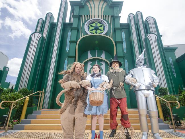 First look inside the Wizard of Oz precinct at Warner Bros Movie World ahead of its opening on Friday.Picture: Glenn Campbell