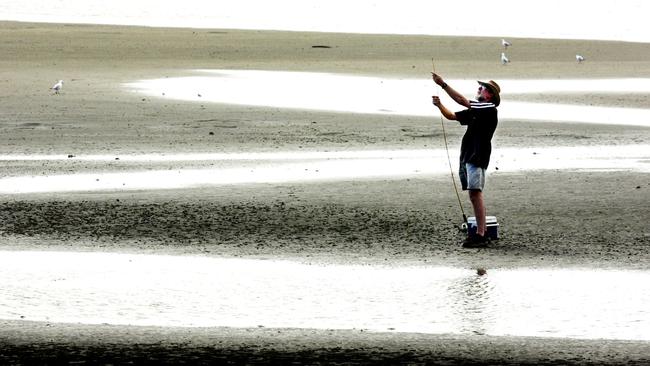 A beach in Brighton, Queensland - at least there’s more sand!