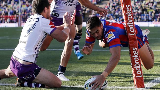 The Knights just couldn’t get the job done. AAP Image/Darren Pateman