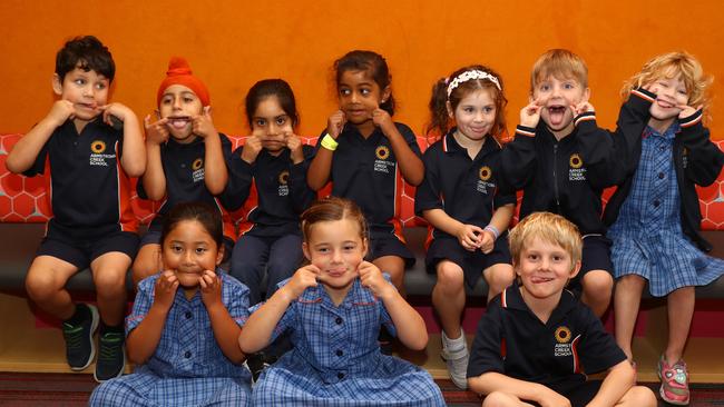 Armstrong Creek School 2025 Prep A front Sianna Shrestha, Aura Spargo, Ari Wyatt. Back Lukas-Lee Rose, Jujhar Brar, Ayela Amir, Hanvisamaira Gone, Bobbie Johnston-Cochrane, River Kennedy, Rosie Paterson