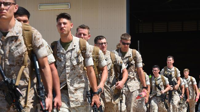 The US Marines are expected to complete the rotation of training in Australia in October