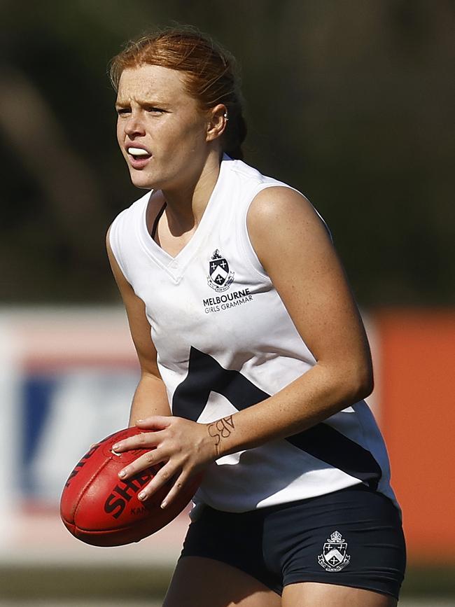 Sophie McKay playing in the Herald Sun Shield in 2023.