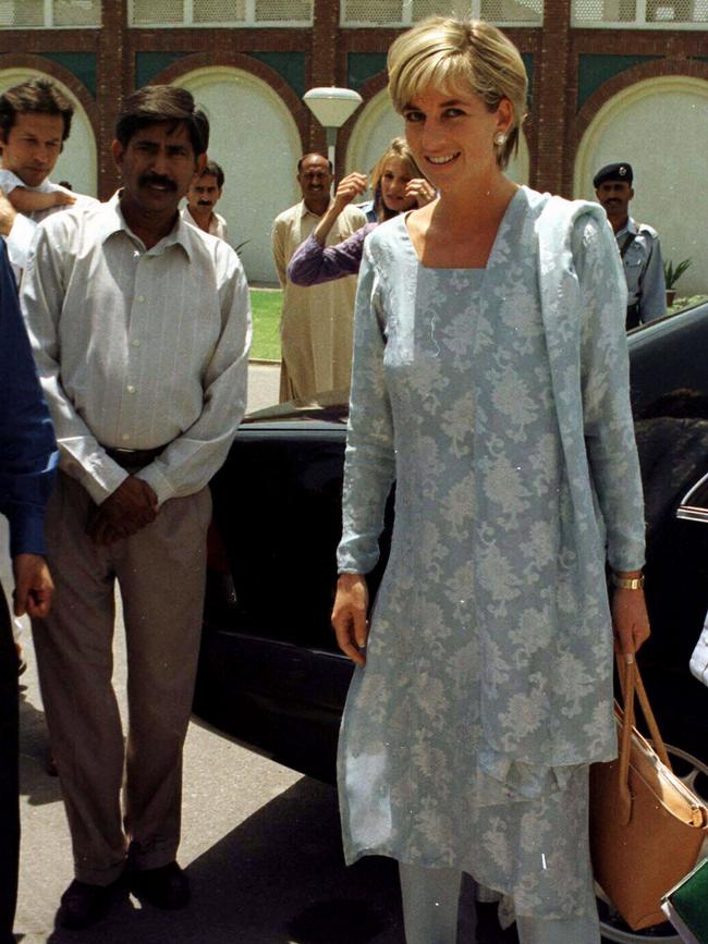 Diana in Pakistan in 1996. Picture: Supplied