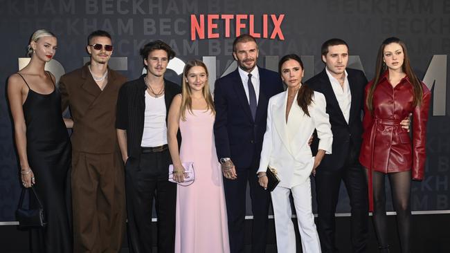 The extended Beckham clan. Picture: Gareth Cattermole/Getty