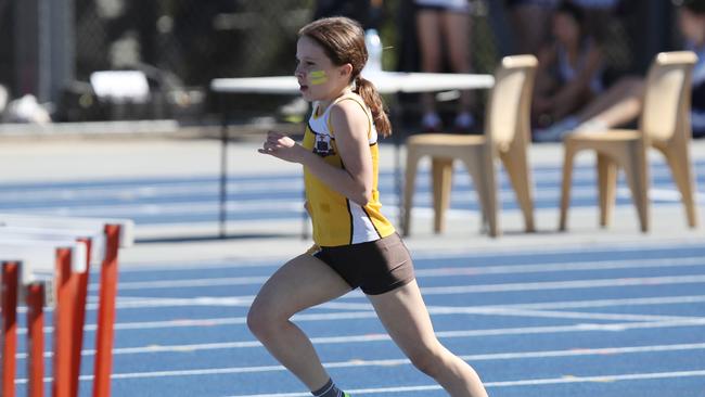 Action from the CasssA Cup Catholic School Girls Track and Field Championship from QEII. Picture: Zak Simmonds