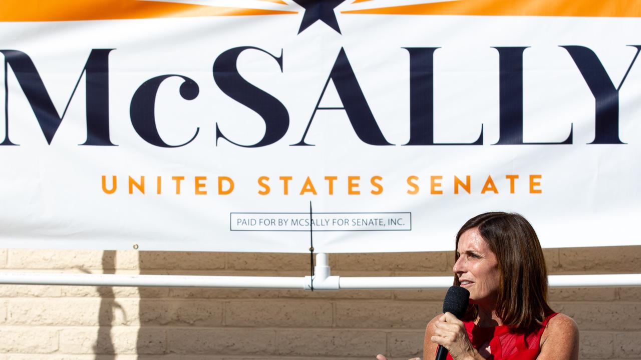 Republican Senate candidate Martha McSally is in a tough battle to keep her seat in Arizona. Picture: Courtney Pedroza/Getty Images/AFP