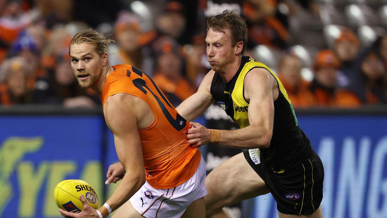 Dylan Grimes was the hero for the Tigers. Picture: Michael Klein