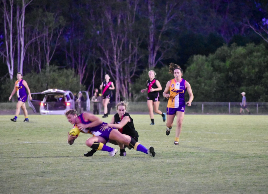 Hervey Bay Bombers have won the Wide Bay Women’s Grand Final against the Bundy Eagles. Picture: Isabella Magee