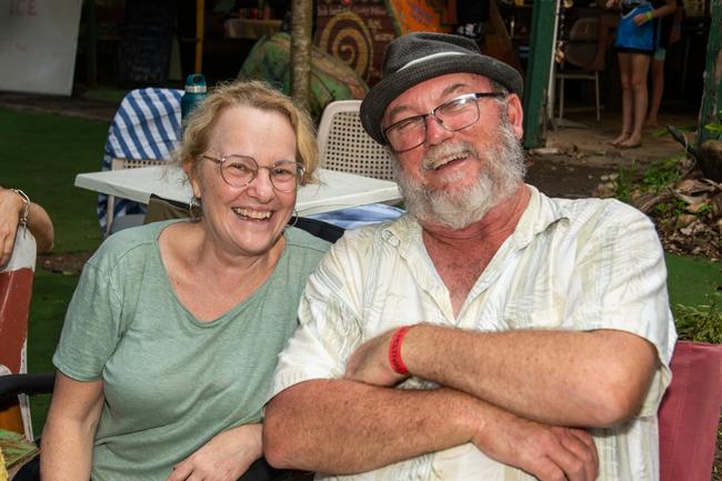 Tatiana Kiefer and Daryl Jarvis from East Mackay at Wintermoon Festival at Mount Charlton.Picture: Michaela Harlow