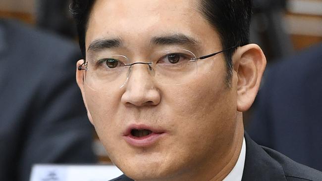 Samsung Group's heir-apparent Lee Jae-Yong to be arrested for bribery in connection with a political scandal that has seen President Park Geun-Hye impeached. Picture: AFP.