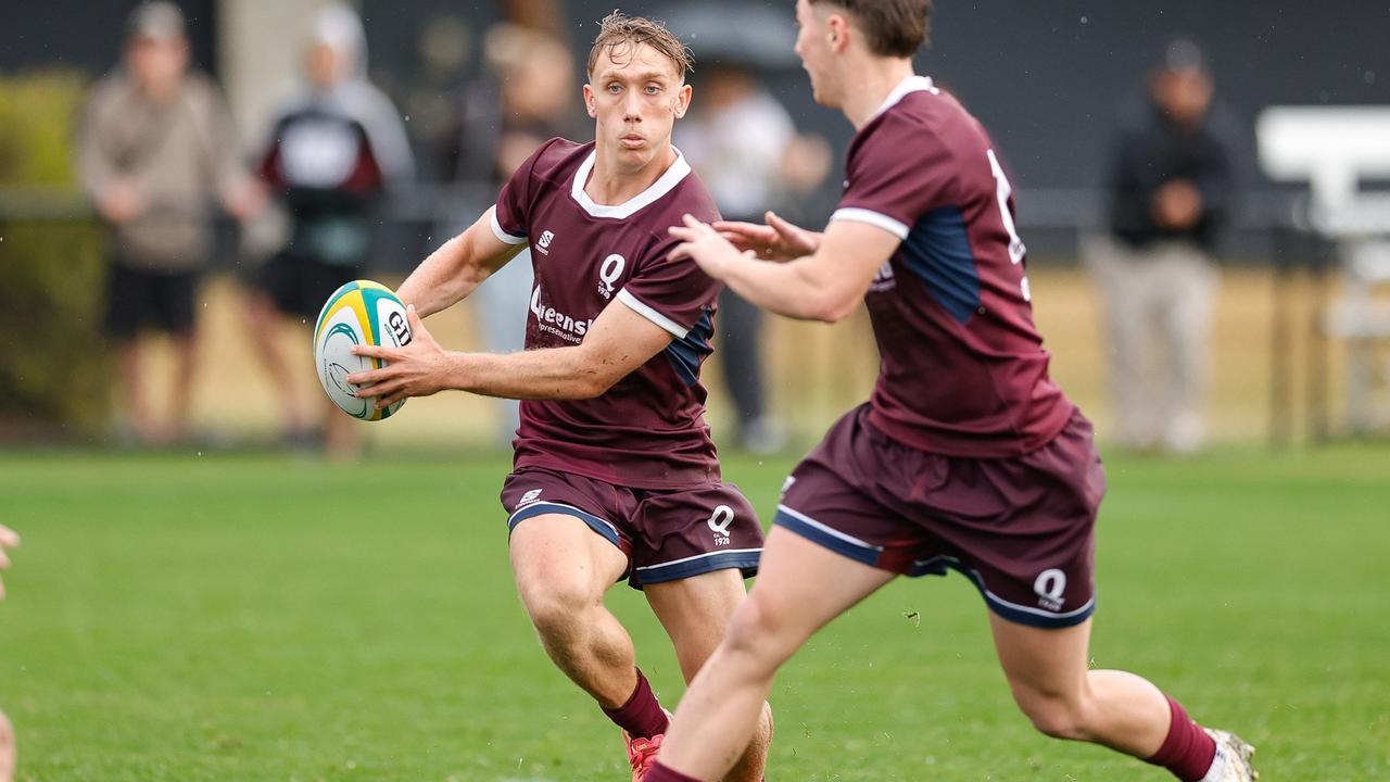 Blake Miller in action for Queensland at the 2024 Australian Schools Rugby Championship. Picture: Rachel Wright.