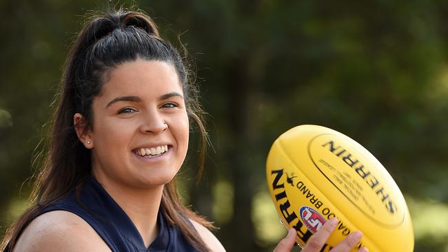 Maddy Prespakis, 17, is already a two-time junior all-Australian representative. Picture: David Smith