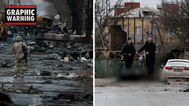 Russian troops allegedly torture Ukrainian civilians in Bucha