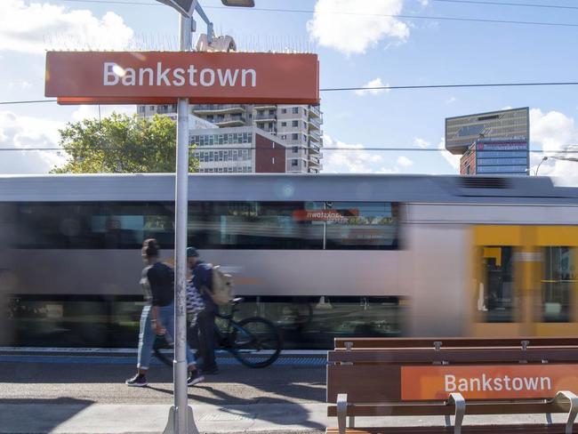 Train passengers from Bankstown to Sydenham will be left to catch buses while part of the heavy rail line is upgraded to Metro standards. Picture: Simon Bullard