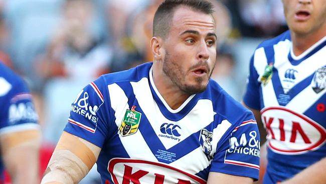 Bulldog Josh Reynolds during the round 8 NRL game between the Wests Tigers and the Canterbury Bulldogs at ANZ Stadium, Homebush. Picture: Gregg Porteous