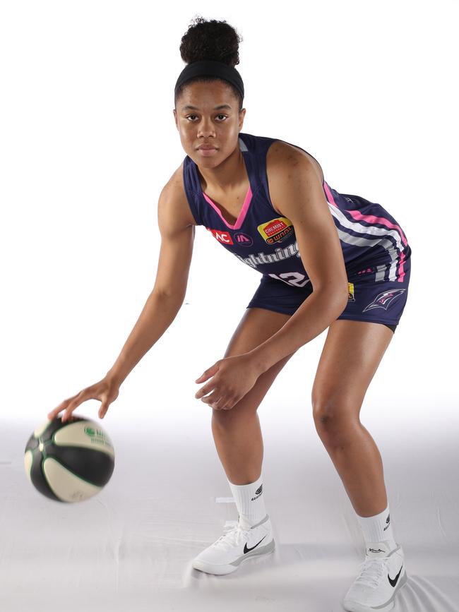 Highly touted Adelaide Lightning import player Nia Coffey.