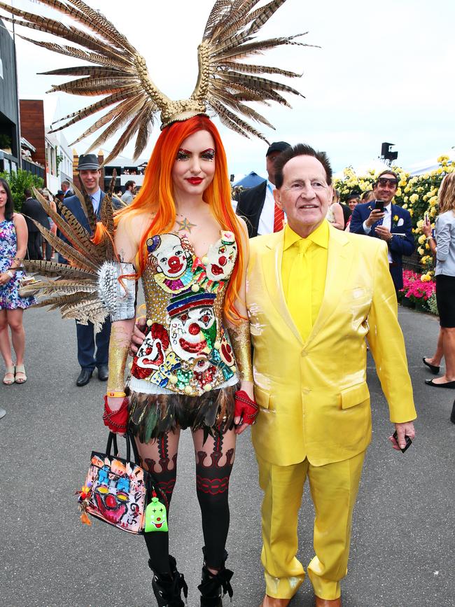 The couple at the 2014 Melbourne Cup.