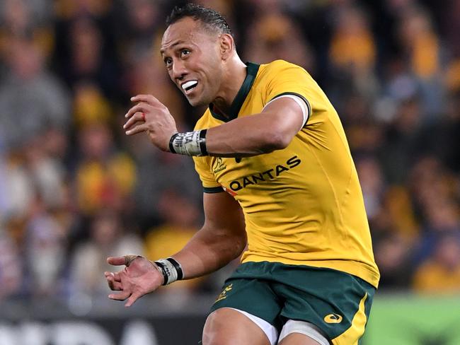 Christian Lealiifano made his Wallabies return at No.10. Picture: AAP