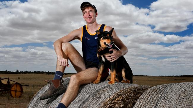 AFL Draft - South Australia's top draft chance Sam Durin on his families Halidon property. Photo Sarah Reed.