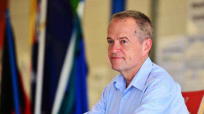 Bill Shorten has announced coal miner Russell Robertson as Labor’s candidate for the marginal Central Queensland seat of Capricornia. Picture: Zak Simmonds