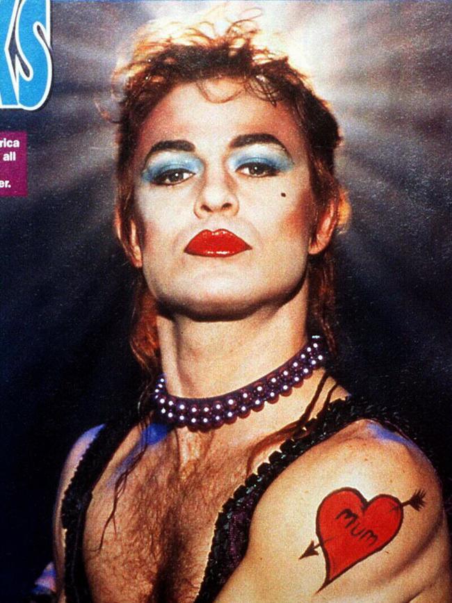 Jason Donovan dressed as the character "Frank-N-Furter" for the play "New Rocky Horror Show" in 1996. Picture: Supplied