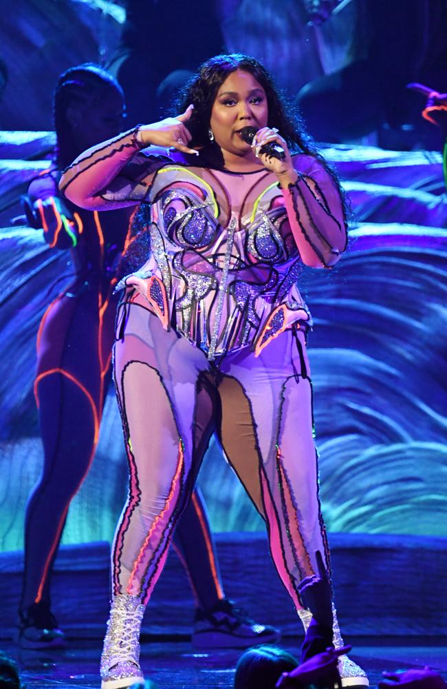 Lizzo performs onstage during the Grammys in 2020. Picture: Kevin Winter/Getty Images for The Recording Academy