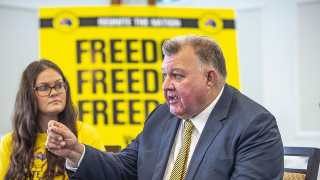 Leader of the United Australia Party Craig Kelly is not the favourite to win his seat. Picture: Nev Madsen.