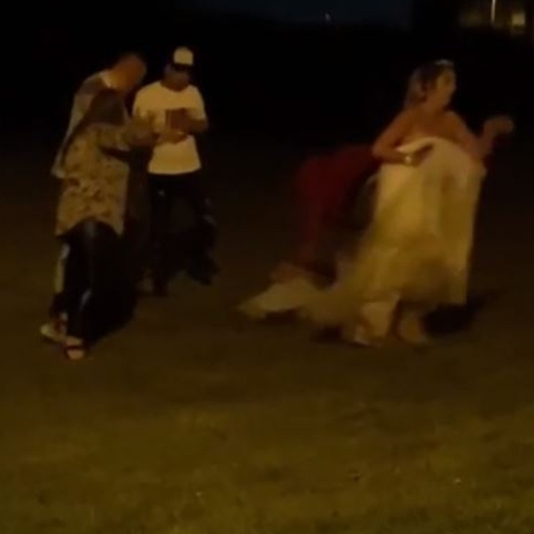 Bride Goes Viral After Getting Caught On Video In Brawl In Wedding Dress The Courier Mail 2370