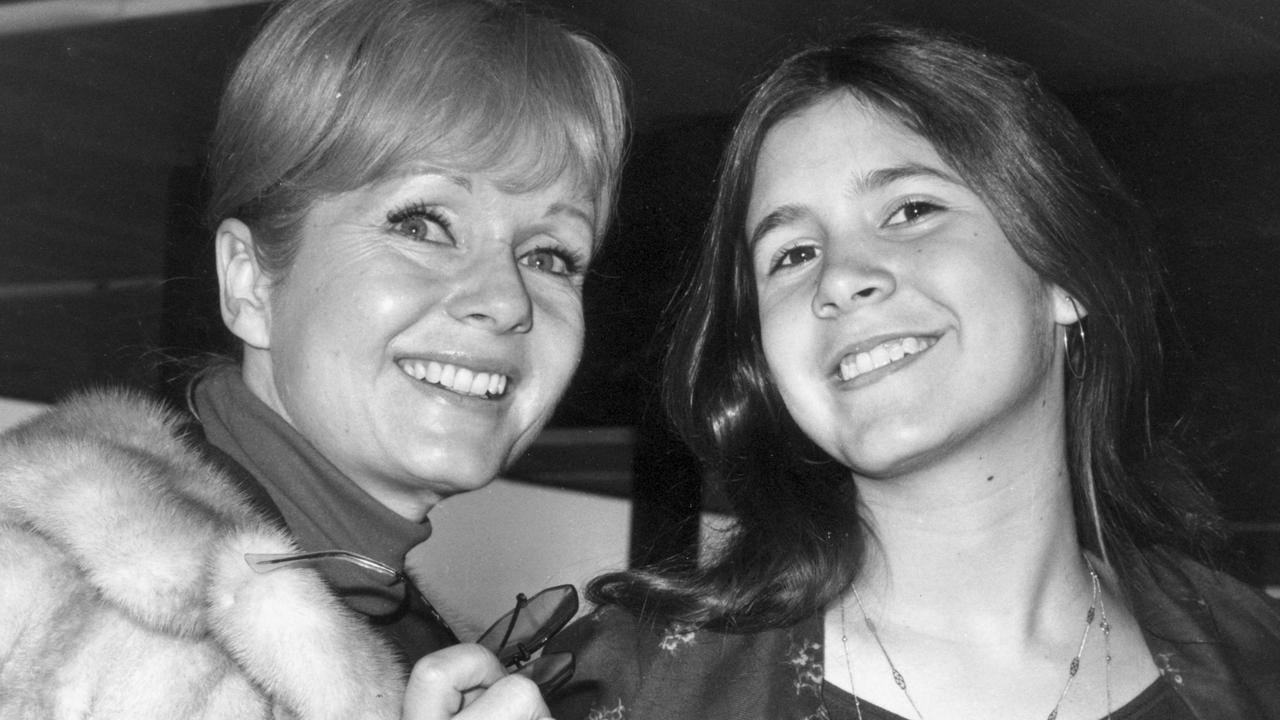 Debbie Reynolds with her daughter Carrie Fisher. Picture: Dove/Evening Standard/Getty Images