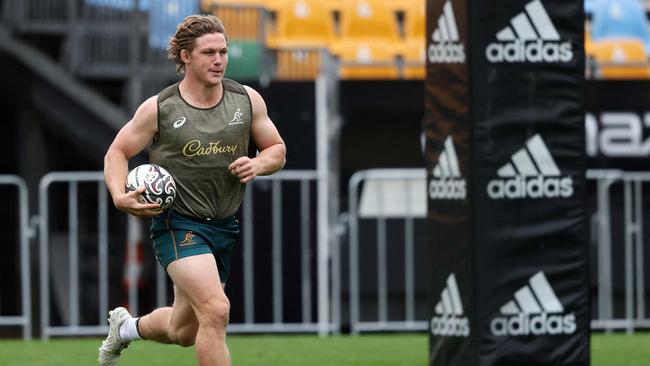 Australia's captain Michael Hooper ha a good feeling about playing at Eden Park. Picture: Michael Bradley/ AFP)