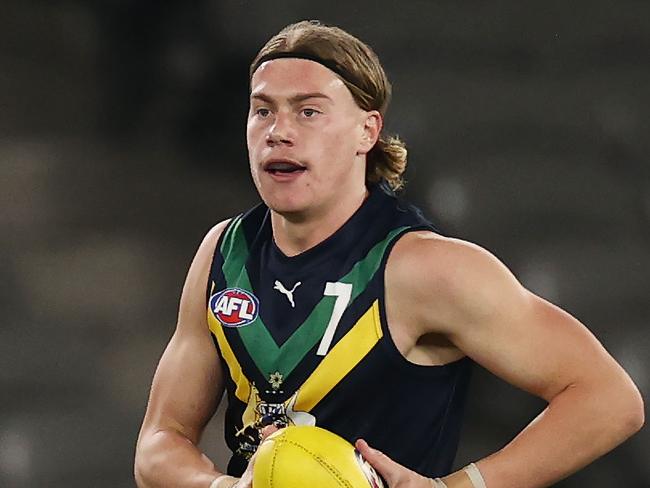 MELBOURNE. 13/05/2023.  AFL. Australian under 18s vs Carlton VFL at Marvel Stadium.  Harley Reid   .  Pic: Michael Klein