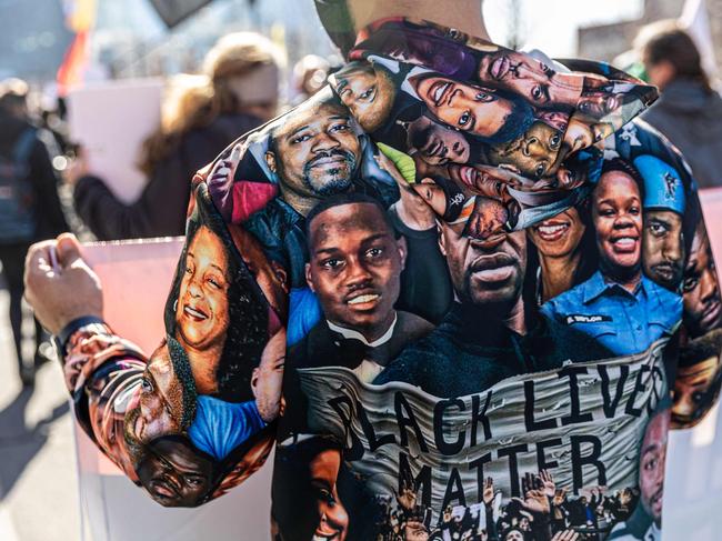 The judge hearing the murder trial of the police officer charged with killing George Floyd delayed the start of jury selection due to protests. Picture: AFP