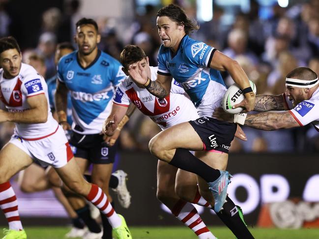 Nicho Hynes was superb for the Sharks. Picture: Matt King/Getty Images