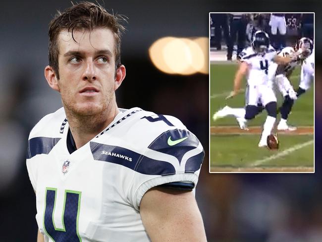 Seattle Seahawks' rookie Australian punter Michael Dickson.