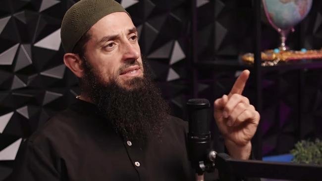 Sydney-based Islamic cleric Wissam Haddad, also known as Abu Ousayd. Picture: YouTube