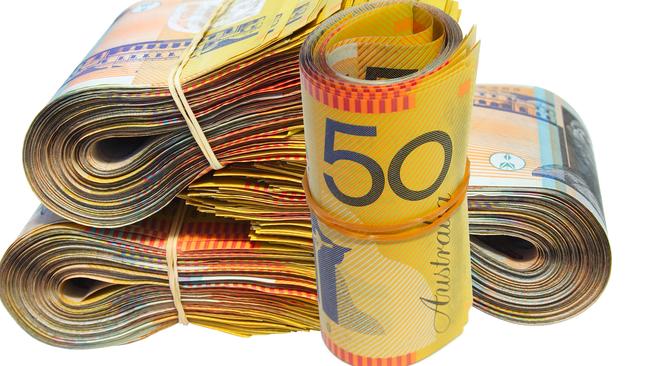 Police found wads of $50 notes in Wayne Jackson’s house. Source: Supplied