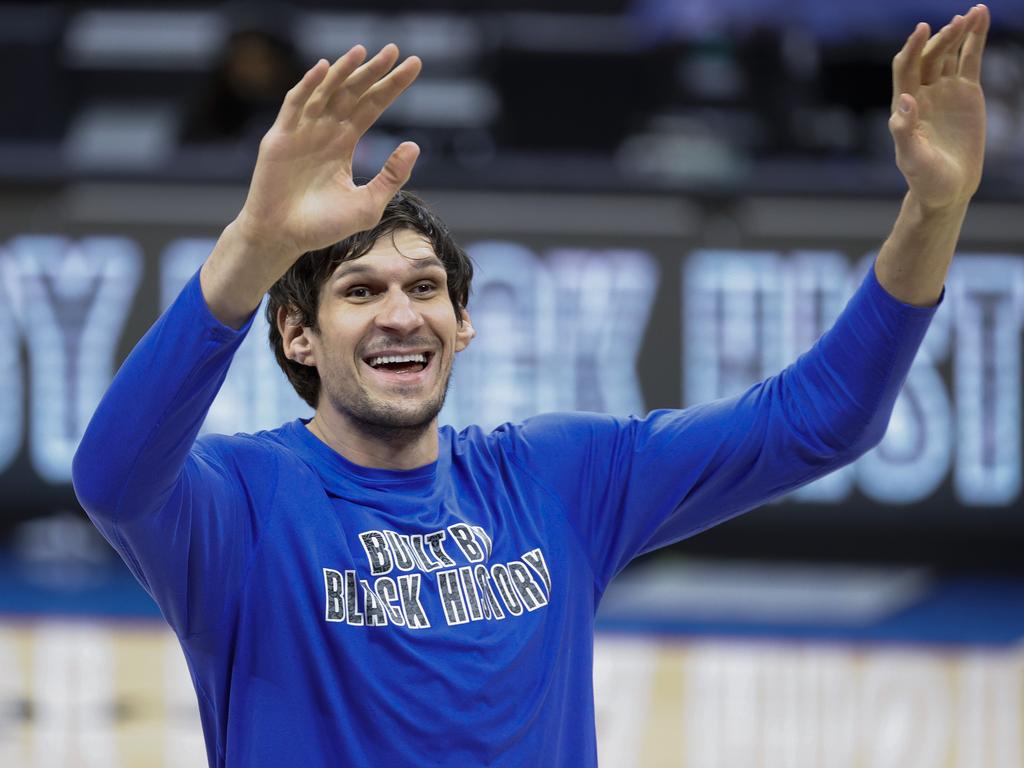 Boban Marjanovic of the Dallas Mavericks poses for a portrait