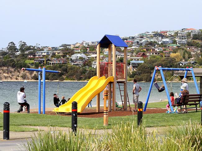 Blackmans Bay beach playground.