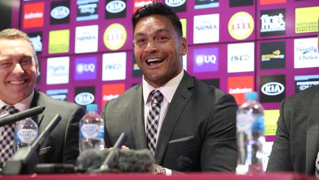 Alex Glenn named captain of the Brisbane Broncos. Picture: Peter Wallis