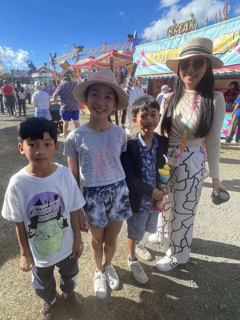 Lyn, Tiara, Dallen and Zen Nguyen enjoyed the 2023 Bundaberg Show.