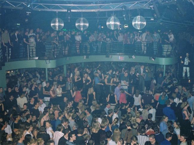 Inside The Planet nightclub during its glory days.