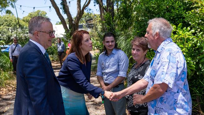 Prime Minister Anthony Albanese with Minister Anika Wells. Picture: NCA NewsWire